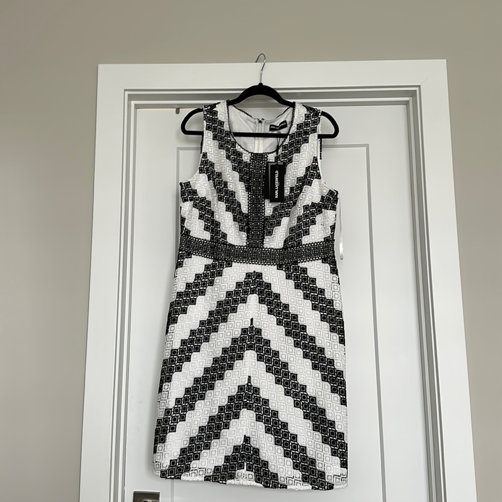 Karl Lagerfeld sleeveless knee length dress BNWT